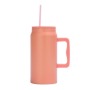 50oz Stainless Steel Tumbler with Handle and for Straw Lid Insulated Reusable Travel Jug Water Bottle for Business Gifts