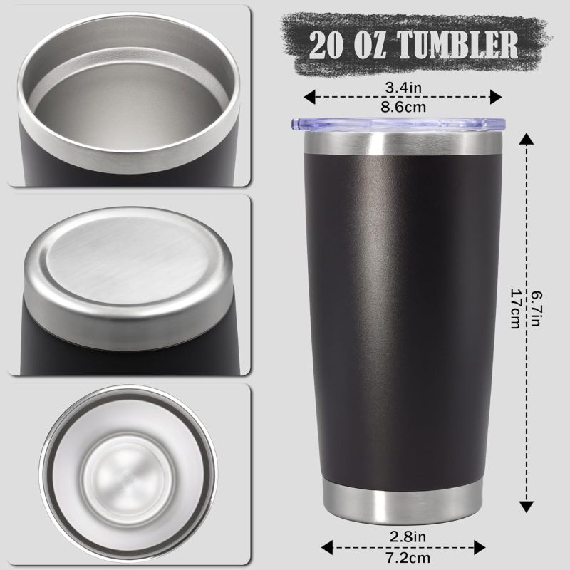 Wholesale Custom Print Double Wall Stainless Steel Tumbler Cup 20oz With Lid Vaccum Drink Tumbler
