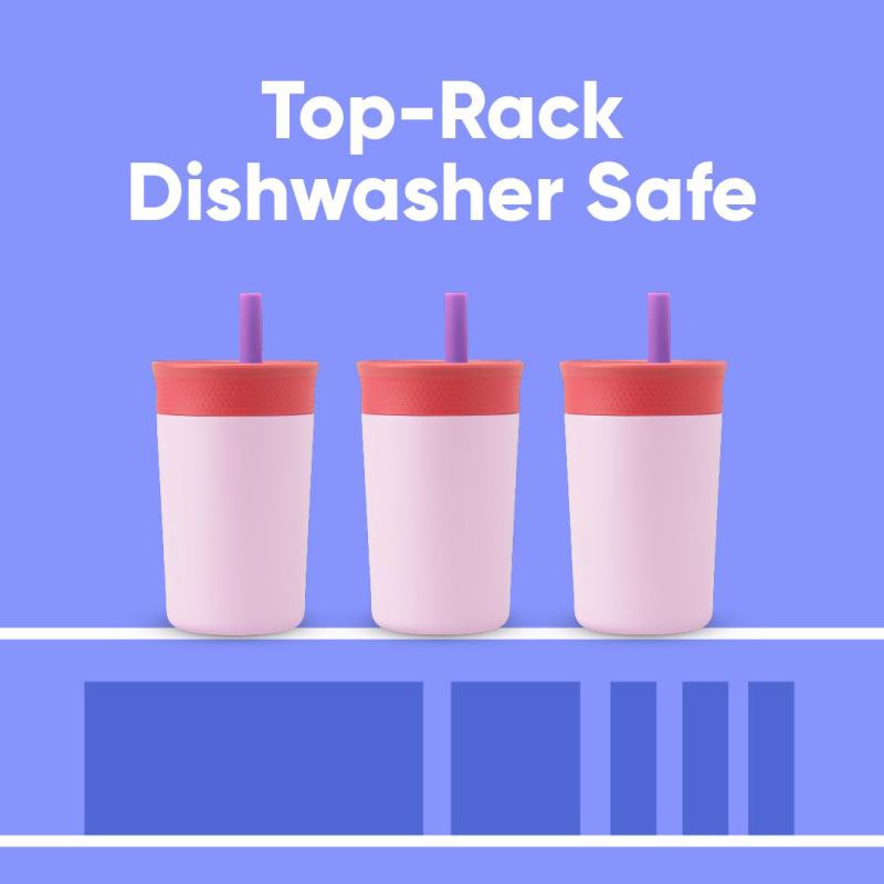 New Vacuum Cup Kids Insulation Stainless Steel Tumbler with Spill Resistant Lid and Flexible Straw Custom Kids Water Bottle