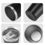 8oz Double Wall Stainless Steel Insulated Tumbler Powder Coated Coffee Mug Lid for Tea Camping Travel Vacuum Milk Drinking Cup