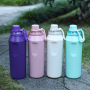 Large Capacity Double-Layer Stainless Steel Vacuum Thermos Cup 350ml/650ml/800ml Sports Water Bottle 6-12 Hours Thermal