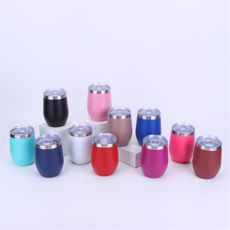 High Quality 12oz Double Wall Vacuum Stainless Steel Tumbler with Lid and Straw Custom Logo Sublimation Blank Powder for Mugs