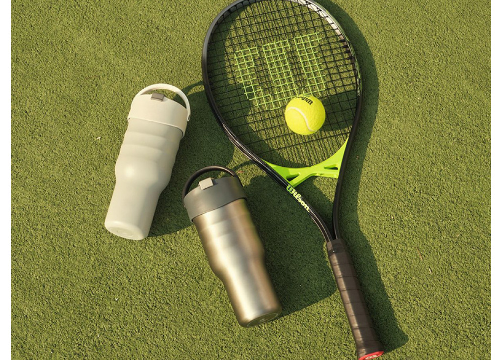 Stainless Steel Tumbler With Straw&Handle Insulated Water Bottle