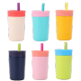 BPA-Free Flexible Silicone Straw for Kids 350ml Insulated Stainless Steel Water Bottle with Spill Resistant for Outdoor Camping