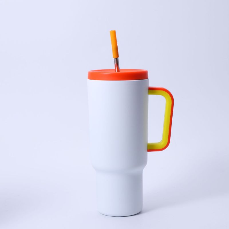 40oz Large Capacity Vehicle-mounted Sports Tumbler Thermos Double-layer Insulation Vacuum Flask 304 Stainless Steel Water Bottle