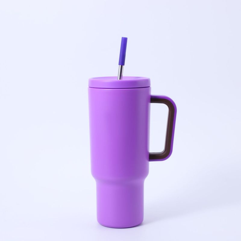 40oz Large Capacity Vehicle-mounted Sports Tumbler Thermos Double-layer Insulation Vacuum Flask 304 Stainless Steel Water Bottle