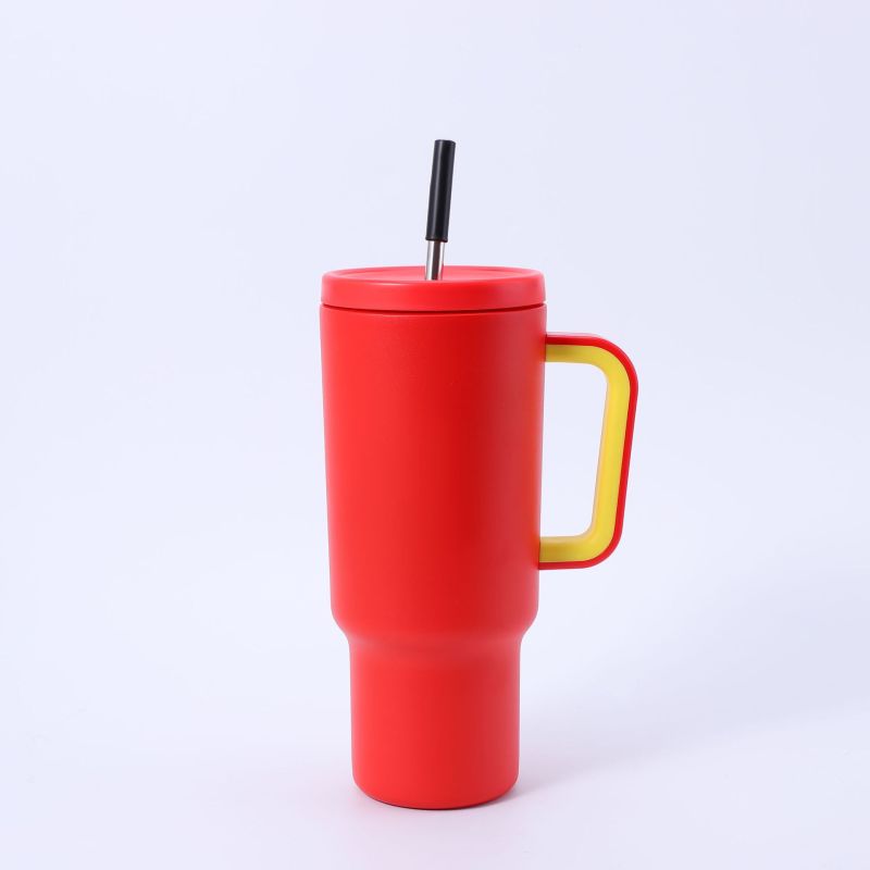 40oz Large Capacity Vehicle-mounted Sports Tumbler Thermos Double-layer Insulation Vacuum Flask 304 Stainless Steel Water Bottle