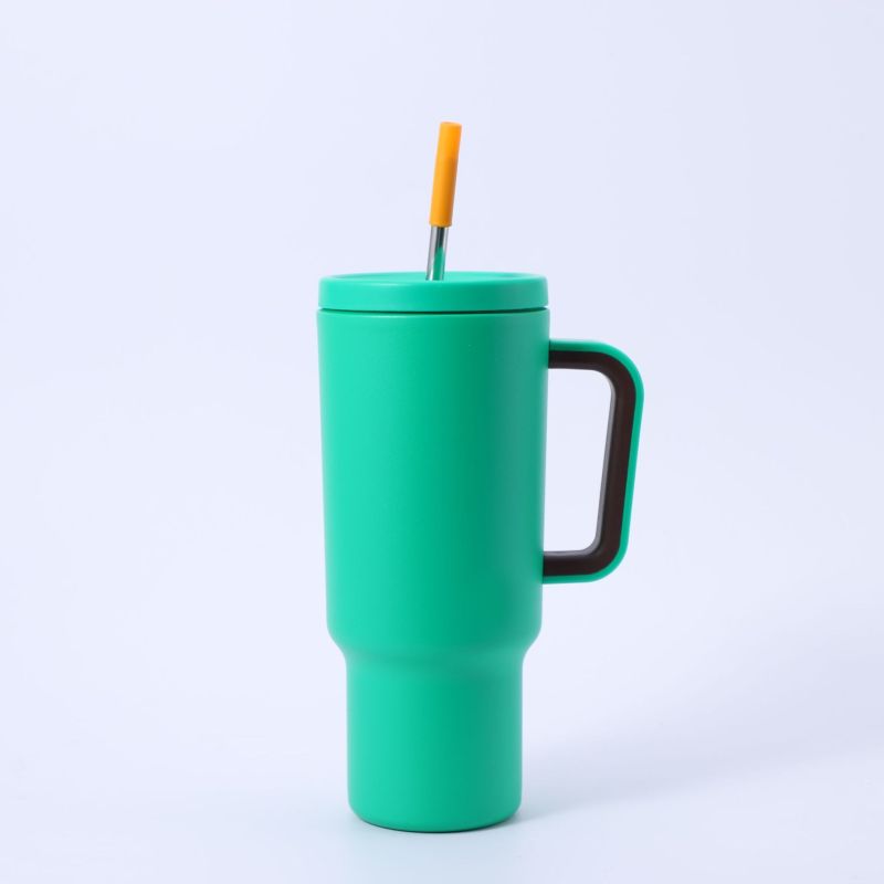 40oz Large Capacity Vehicle-mounted Sports Tumbler Thermos Double-layer Insulation Vacuum Flask 304 Stainless Steel Water Bottle