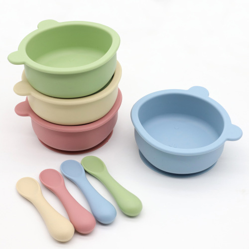 BPA Free Silicone Suction Bowl & Feeding Set for Baby BPA Free Silicone Suction Bowl & Feeding Set for Baby
