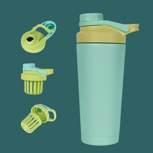 304 Stainless Steel Insulated Protein Shaker Cup with Tea Insufer 304 Stainless Steel Insulated Protein Shaker Cup with Tea Insufer