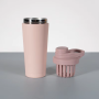304 Stainless Steel Insulated Protein Shaker Cup with Tea Insufer