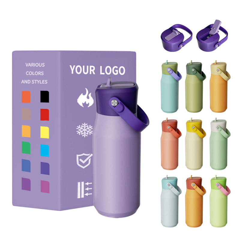 Custom Insulated Stainless Steel Kids Sport Bottle with Sipper