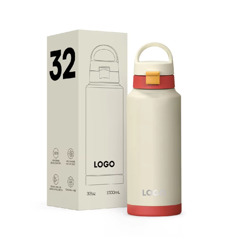 24/32oz Insulated Stainless Steel Water Bottle with Handle