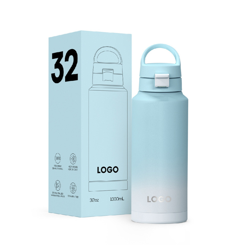 24/32oz Insulated Stainless Steel Water Bottle with Handle