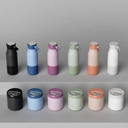 Vacuum Insulated Stainless Steel Lunch Box with Foldable Spoon
