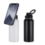 Custom 32oz Insulated Stainless Water Bottle with Magnetic Phone Holder