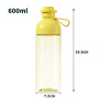 BPA-Free 600ml Direct Drink Water Bottle for Travel & Sports