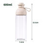 BPA-Free 600ml Direct Drink Water Bottle for Travel & Sports