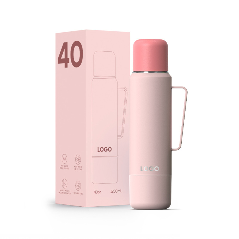 Camping 40oz Insulated Stainless Steel Bottle Jug with Cup