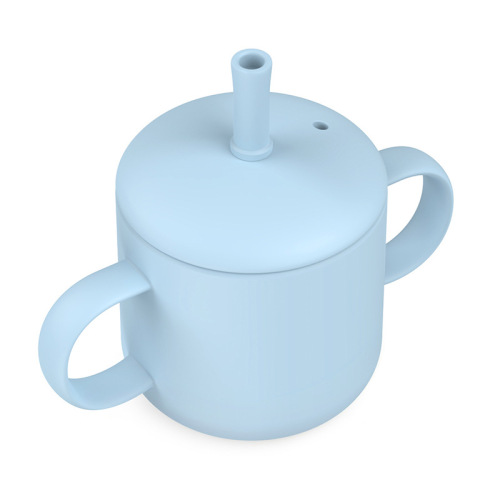 Leak-Proof 210ml Silicone Sippy Cup with Straw, BPA Free Leak-Proof 210ml Silicone Sippy Cup with Straw, BPA Free