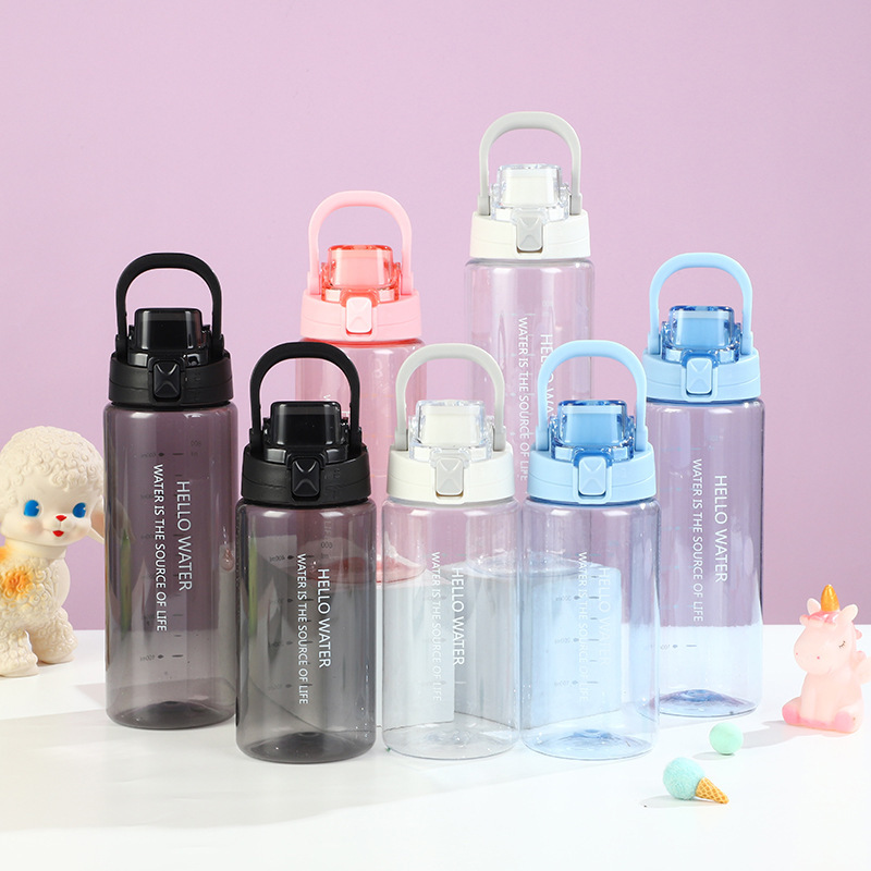 800ml BPA-Free Sports Water Bottle with Leakproof Handle