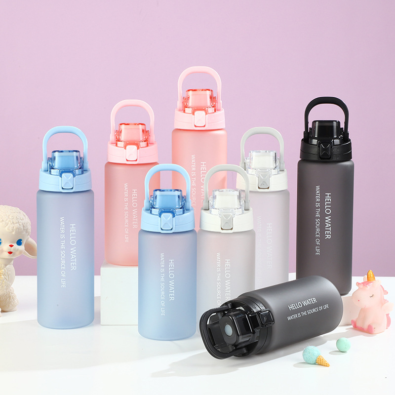 800ml BPA-Free Sports Water Bottle with Leakproof Handle