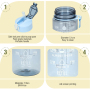 Shatterproof 750ml BPA-Free Sports Water Bottle with Straw