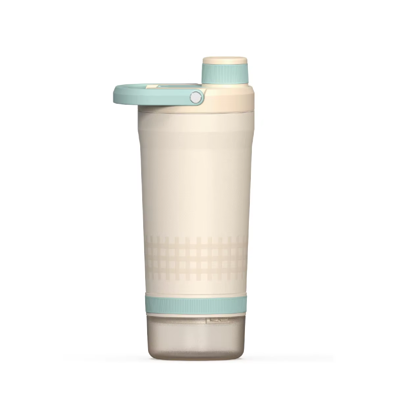 Insulated Stainless Steel Shaker Bottle with Powder Container