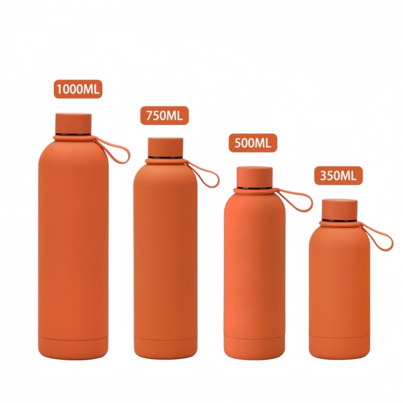 500ml Vacuum Insulated Stainless Steel Water Bottle with Silicone Rope