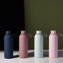 500ml Vacuum Insulated Stainless Steel Water Bottle with Silicone Rope