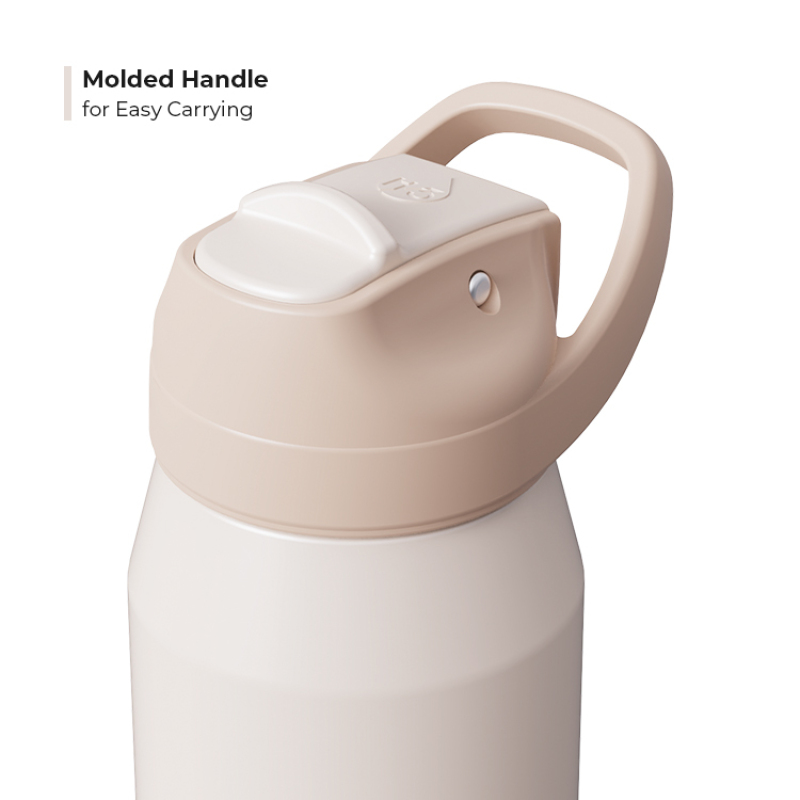 Insulated Stainless Steel Sports Bottle with Straw Handle