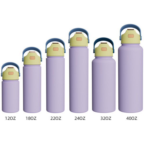 Insulated Stainless Steel Water Bottle 12-40oz with Handle