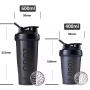 600ml BPA-Free Leak-Proof Protein Shaker Bottle Custom Logo