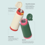 Sports 304 Stainless Insulated Water Bottle with Pop-Up Lid