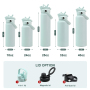 18oz Insulated Stainless Steel Water Bottle with 2-in-1 Lid