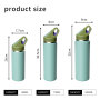 Custom Insulated Water Bottle with Handle & Straw Lid