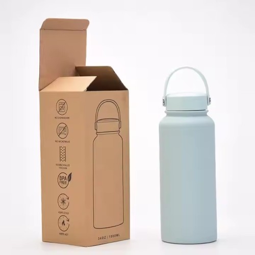 Custom Logo 500ml Double Wall Vacuum Insulated Water Bottle Custom Logo 500ml Double Wall Vacuum Insulated Water Bottle
