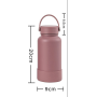 Custom Logo 500ml Double Wall Vacuum Insulated Water Bottle