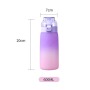 BPA-Free Tritan Water Bottle 600ml with Fruit Flavor Ring