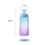 BPA-Free Tritan Water Bottle 600ml with Fruit Flavor Ring
