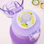 BPA-Free Tritan Water Bottle 600ml with Fruit Flavor Ring