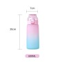 BPA-Free Tritan Water Bottle 600ml with Fruit Flavor Ring