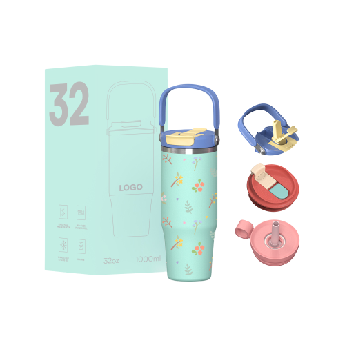 32oz Stainless Steel Insulated Vacuum Water Tumbler with 2 in 1 Lid 32oz Stainless Steel Insulated Vacuum Water Tumbler with 2 in 1 Lid