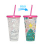 Custom 800ml Color Changing Plastic Tumbler Mug for Party