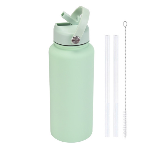 32oz 1L Stainless Steel Vacuum Sports Bottle with Straw Lid 32oz 1L Stainless Steel Vacuum Sports Bottle with Straw Lid