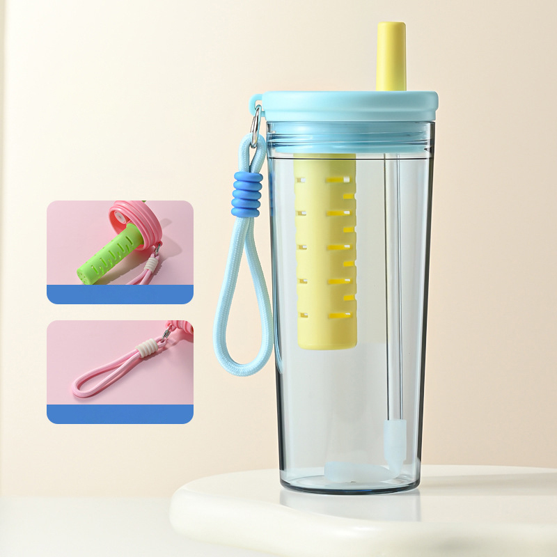 BPA-Free Kids Leakproof Bottle with Tea Infuser & Handle