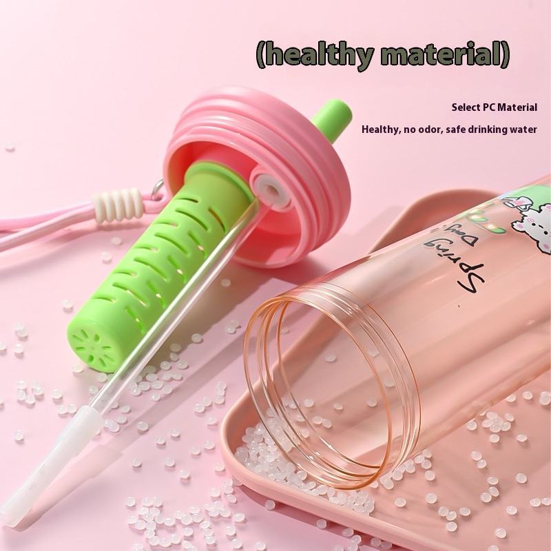BPA-Free Kids Leakproof Bottle with Tea Infuser & Handle
