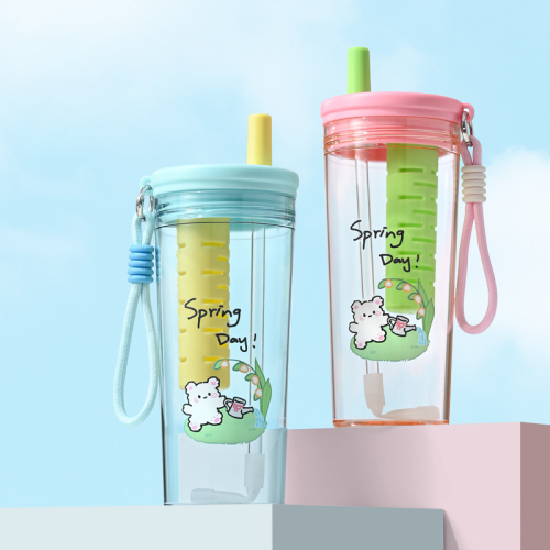 BPA-Free Kids Leakproof Bottle with Tea Infuser & Handle