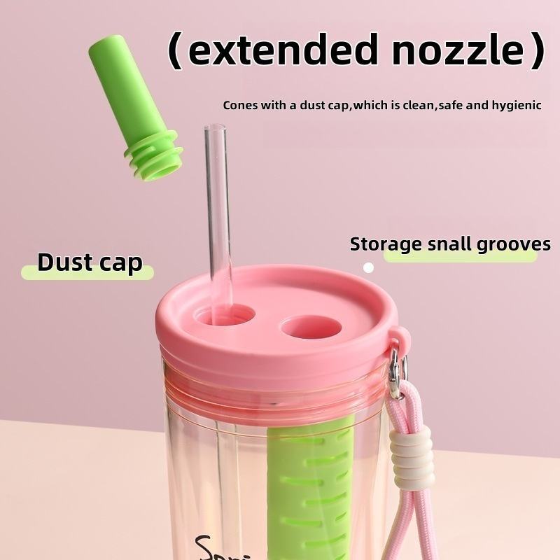 BPA-Free Kids Leakproof Bottle with Tea Infuser & Handle