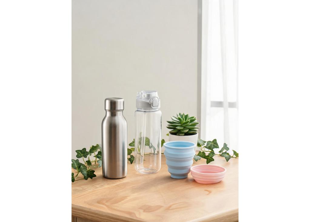 Which sustainable materials are trending for eco-friendly bottles and cups?